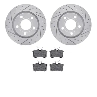 R1 Concepts WBUN1-74032 Brake Rotors - Carbon Coated - D/S W/ Optimum Oe Pads